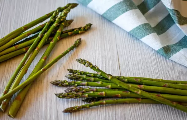 Raw Asparagus  Close-Up