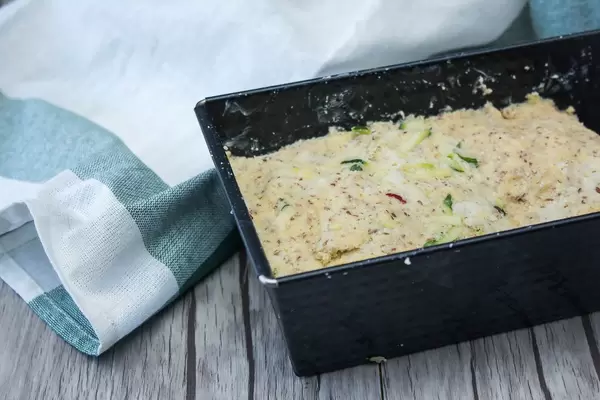Raw Bread dough in a Mold