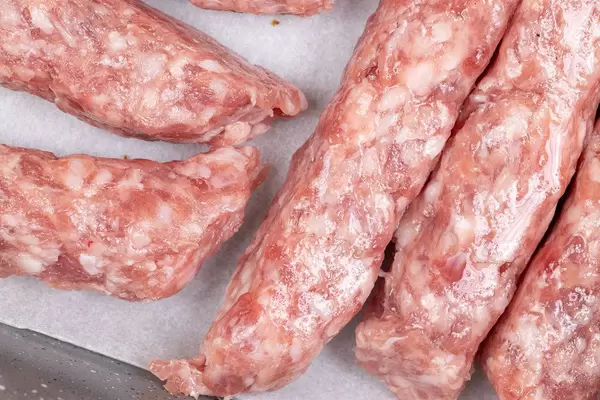 Raw Kebabs ready for frying