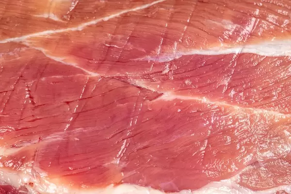 Raw pork fillet, close up