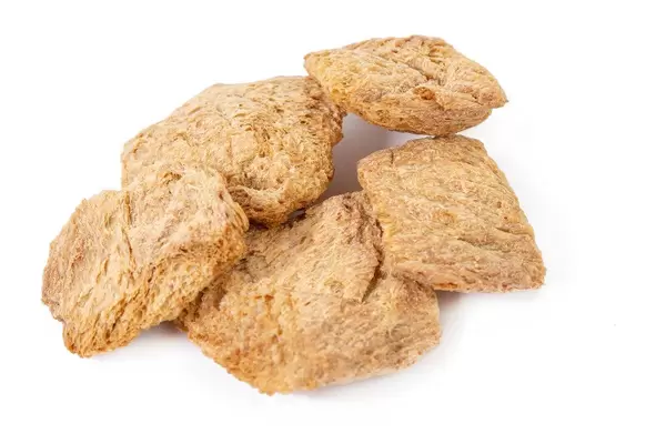 Raw Soya Steaks isolated above white background (Flip 2019)