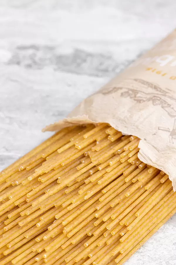 Raw Spaghetti ready for cooking