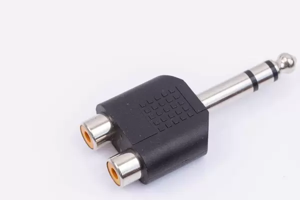 RCA converter adapter to 1/4 stereo jack