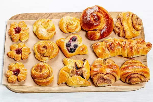 Ready a variety of homemade buns