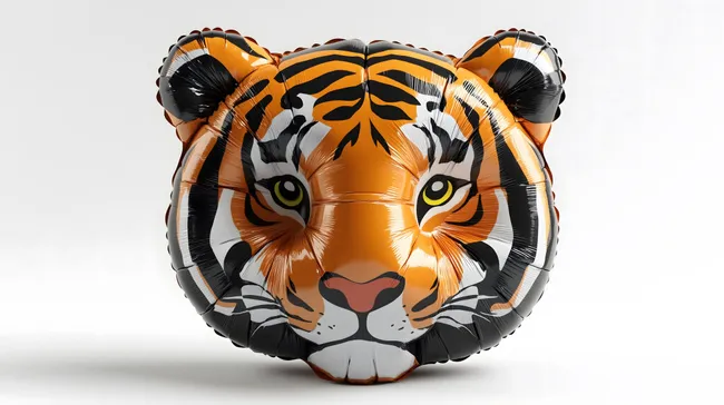 Realistischer Tigerkopf-Ballon für Partys und Dekorationen