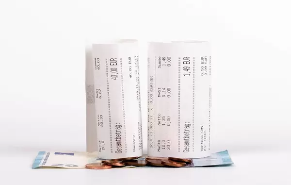 Receipts on Euro money