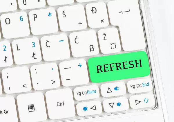 Refresh green keyboard button