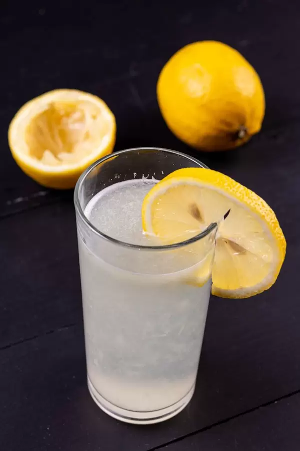Refreshing Lemonade in the glass