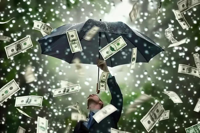 Regen der Dollars - Rückzahlung von Krediten und Steuern