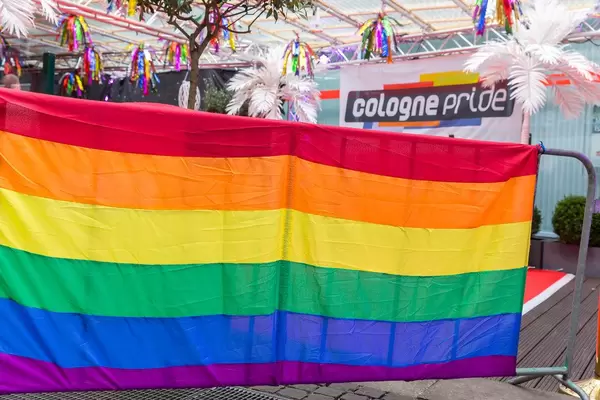 Regenbogenfarbe bei cologne pride