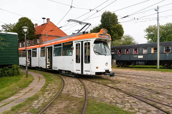 Retro German train still running on M1 route near Kiel