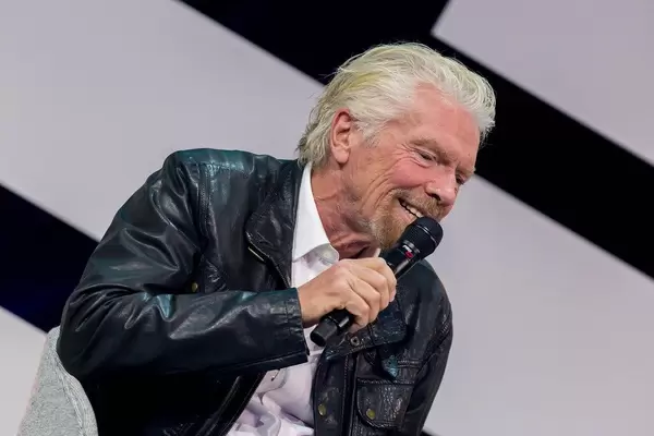 Richard Branson in Germany at the digital convention of Cologne