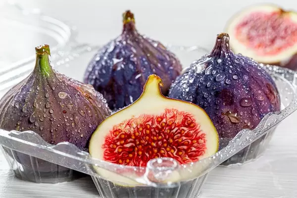 Ripe fresh figs close up