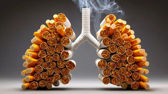 Risiko für Lungenkrebs durch Rauchen
