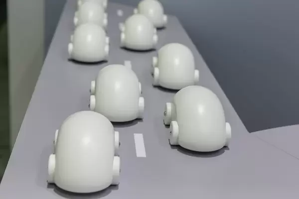 Road traffic with miniature car models