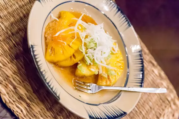 Roasted Pinapple with Wild Honey with Rice Bon Bons