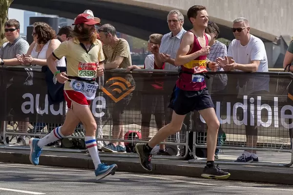 Rob Pope beim Laufen - London Marathon 2018