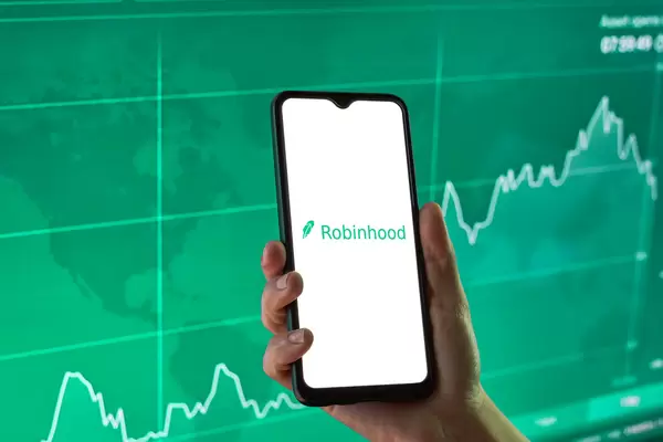 Robinhood financial investing app on a mobile device