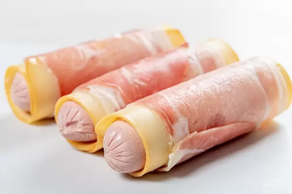 Rolls with bacon, cheese and sausages (Flip 2019)