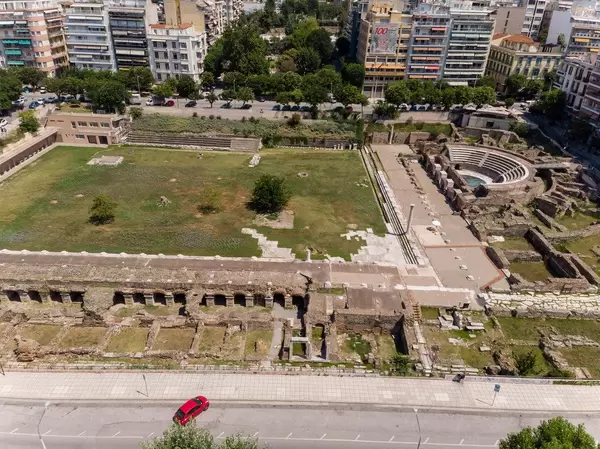 Roman forum and ancient Agora in Thessaloniki