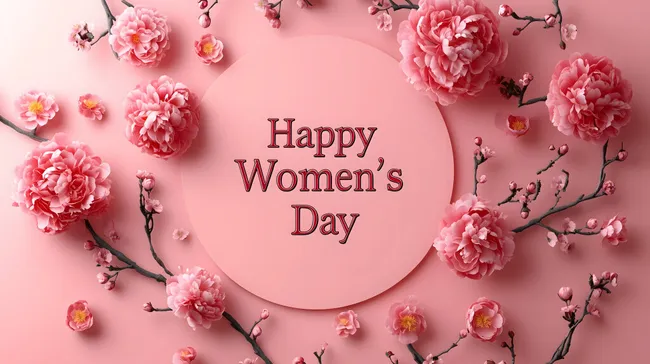 Romantisches Blumen-Arrangement zum Frauentag