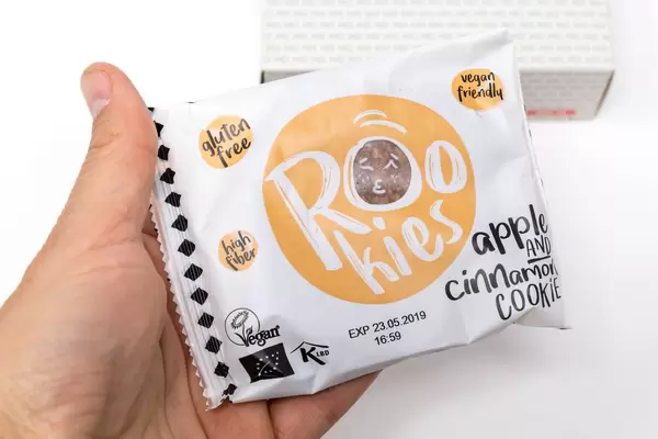 Rookies veganer Bio-Fruchtkeks mit Apfel und Zimt