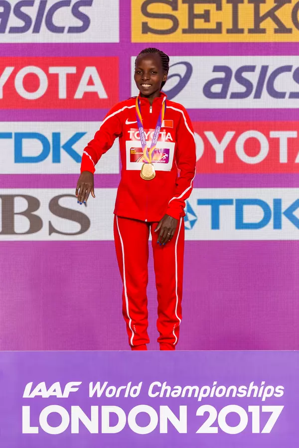 Rose CHELIMO (Bahrain), Winner of the Marathon World Championships