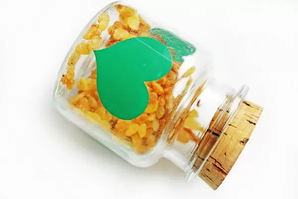 Rosinen in Einmachglas