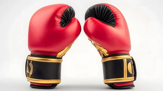 Rote Boxhandschuhe für intensives Training