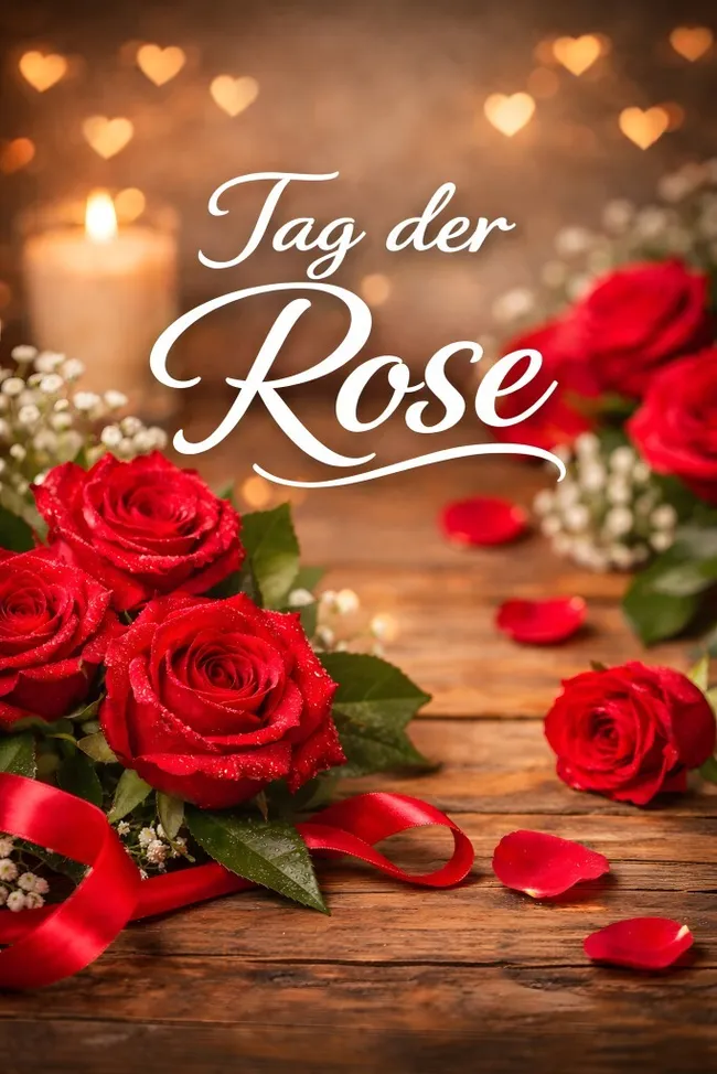 Rote Rosen zum Tag der Rose