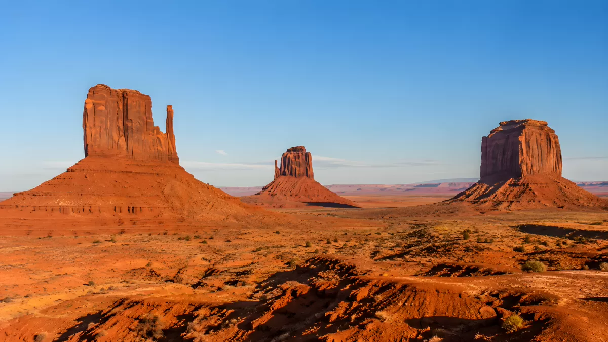 Rote Sandsteinformationen im Monument Valley Arizona