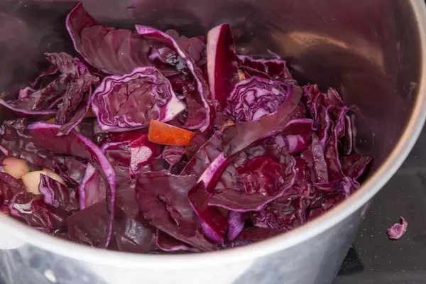 Rotkohl mit Apfel