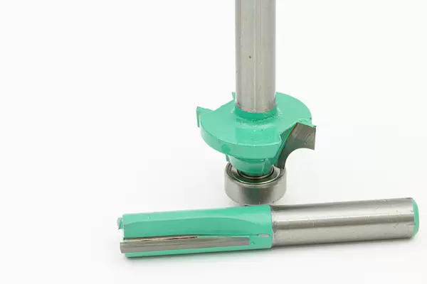 Router Bits isolated above white background