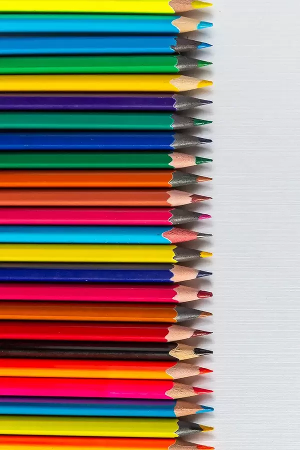 Row Of Colour Pencils