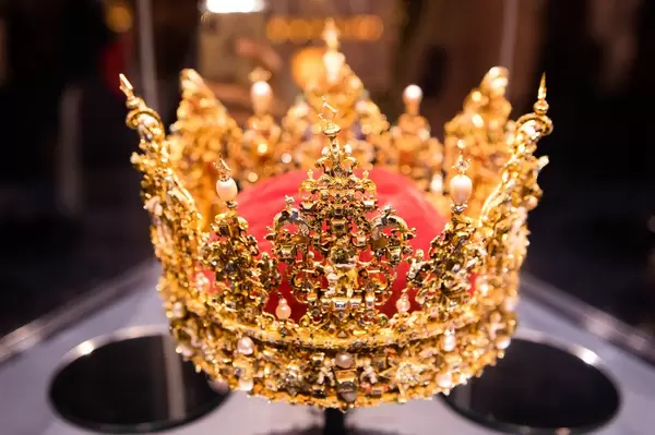 Royal Danish crown in a museum