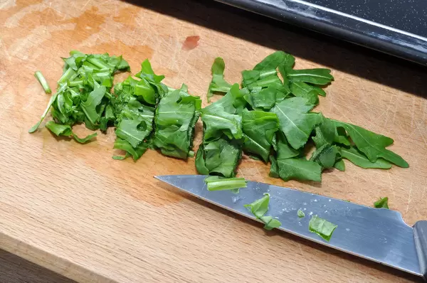Rucola geschnitten
