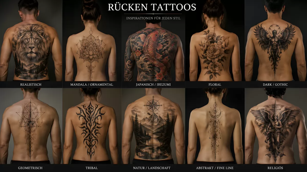 Rücken Tattoos – 10 Stile im Überblick