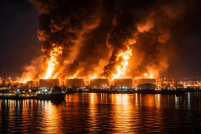 Russischer Ölhafen Ust-Luga brennt – Ukraine-Drohnenangriff