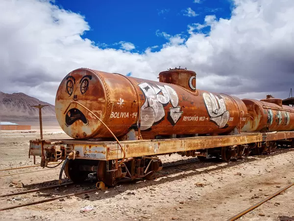Rusty Bolivian train / Rusty bolivianischen Zug