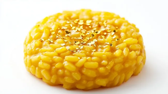 Safranrisotto mit Blattgold - köstliches Gericht