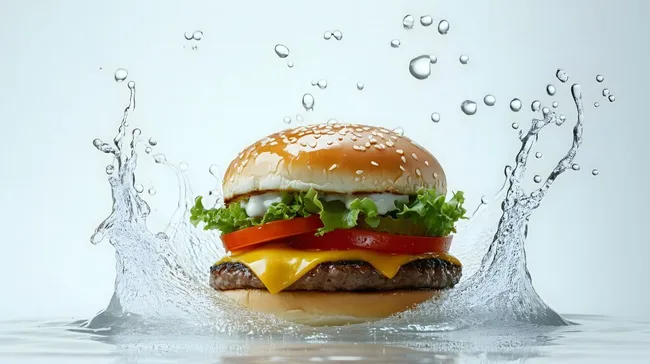 Saftig-knuspriger Burger mit erfrischendem Gemüse