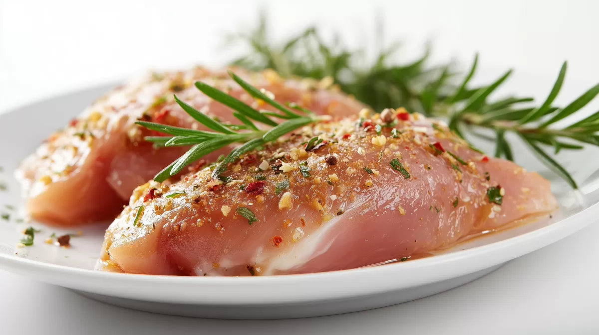 Saftig marinierter Lachsfilet mit Kräutern