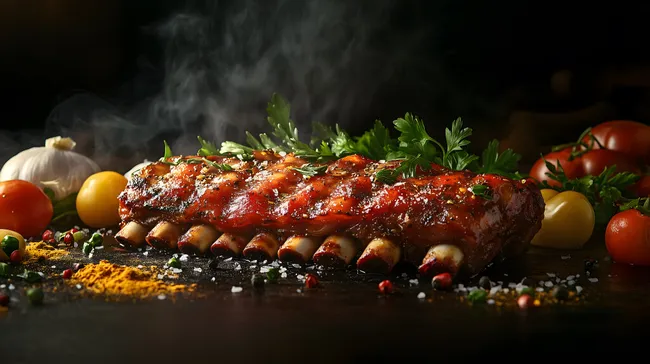 Saftige BBQ-Rippchen mit würziger Glasur