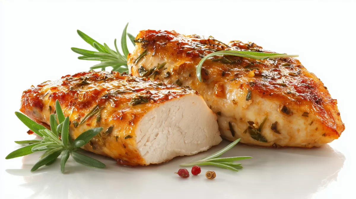 Saftige Hähnchenbrustfilets aus dem Backofen mit Kräutern