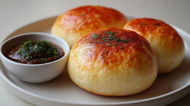 Saftige Laugenbrötchen mit würziger Tomatenpaste