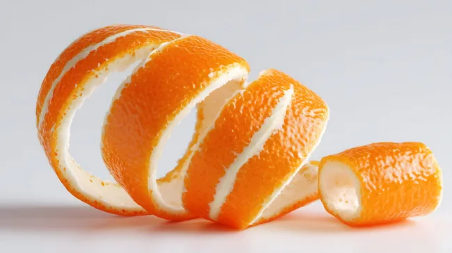 Saftige Orangen-Scheiben auf weißem Hintergrund