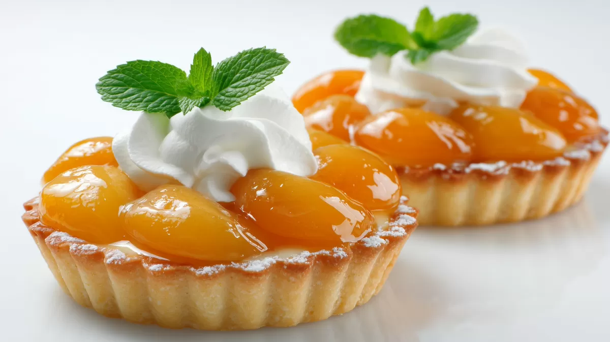 Saftige Törtchen mit Aprikosen und Sahne