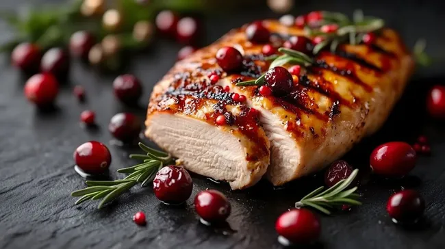Saftige Truthahnbrust mit fruchtiger Cranberry-Kruste