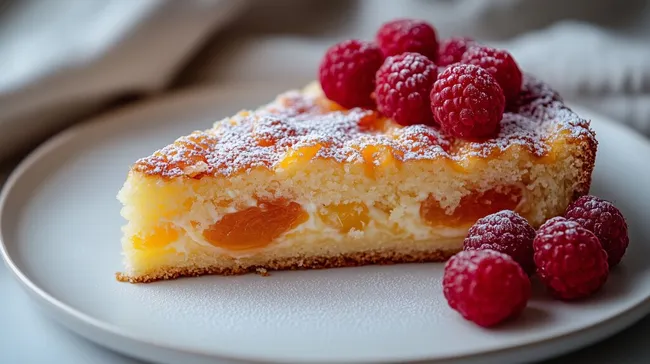 Saftiger Buttercremetorte mit Himbeeren
