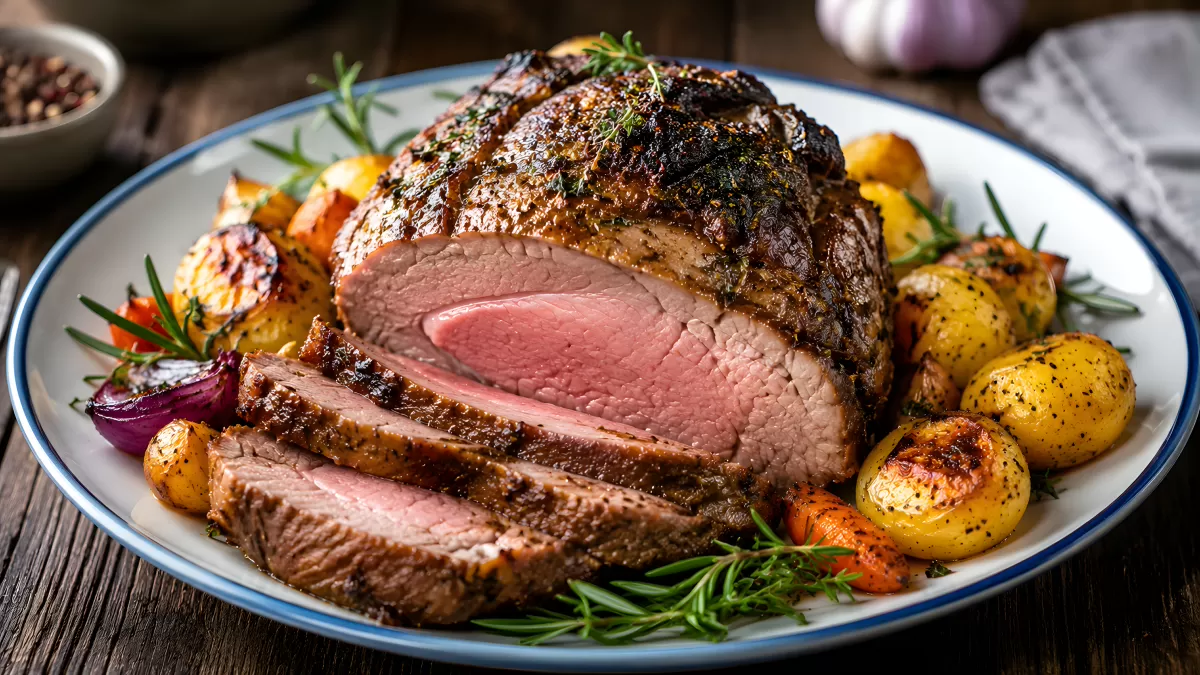 Saftiger Lammbraten mit Rosmarin und Ofenkartoffeln